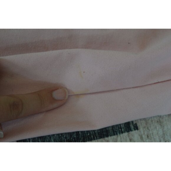 Vintage 80s Van Heusen for Her Pastel Baby Pink Sports Jacket Hidden Hood Size M - Picture 7 of 13